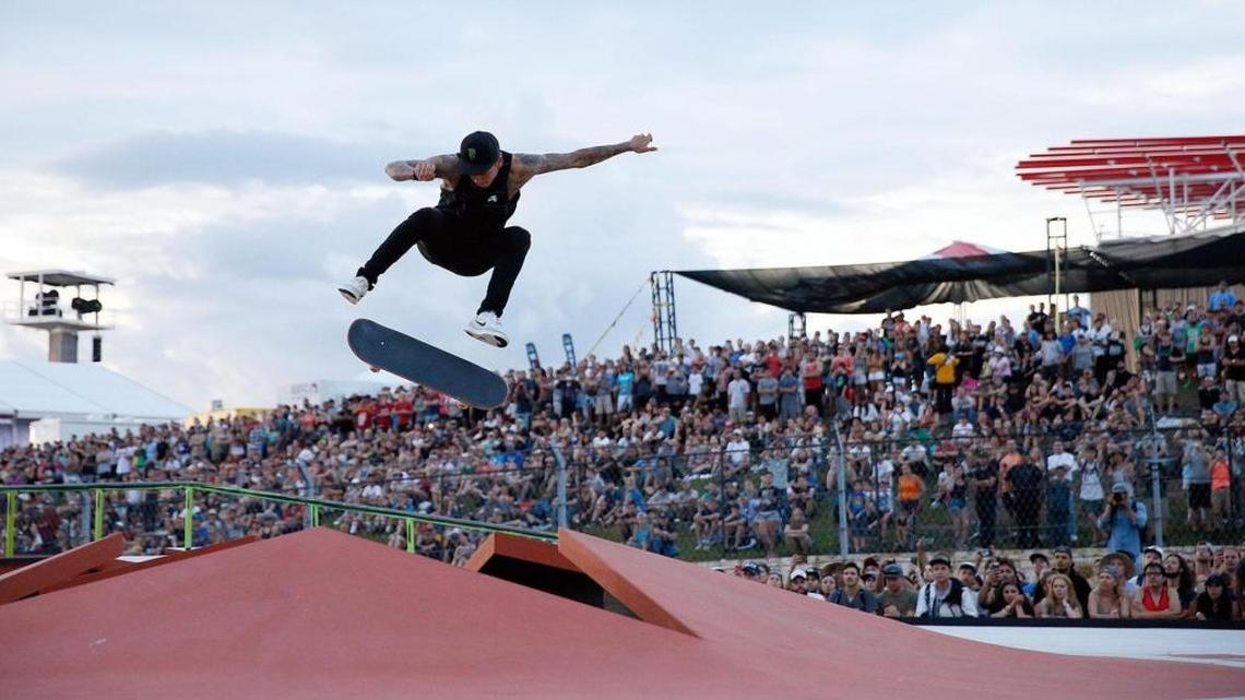 Top national skater Nyjah Huston, pictured here at the 2016 X-Games in Austin, Texas, will show his stuff with the Element Skate Team in Boise at the grand opening of Rhodes Skate Park on Satuday, Aug. 6.