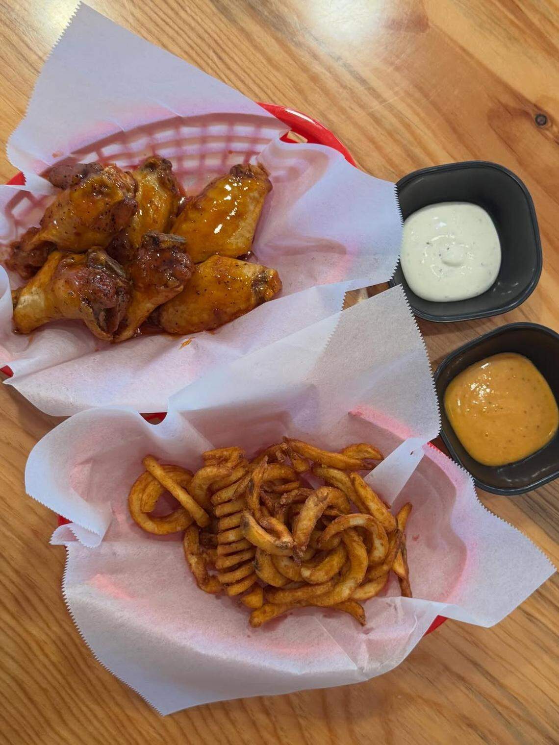 The Korean-style chicken wings are available in a variety of sauce flavors.