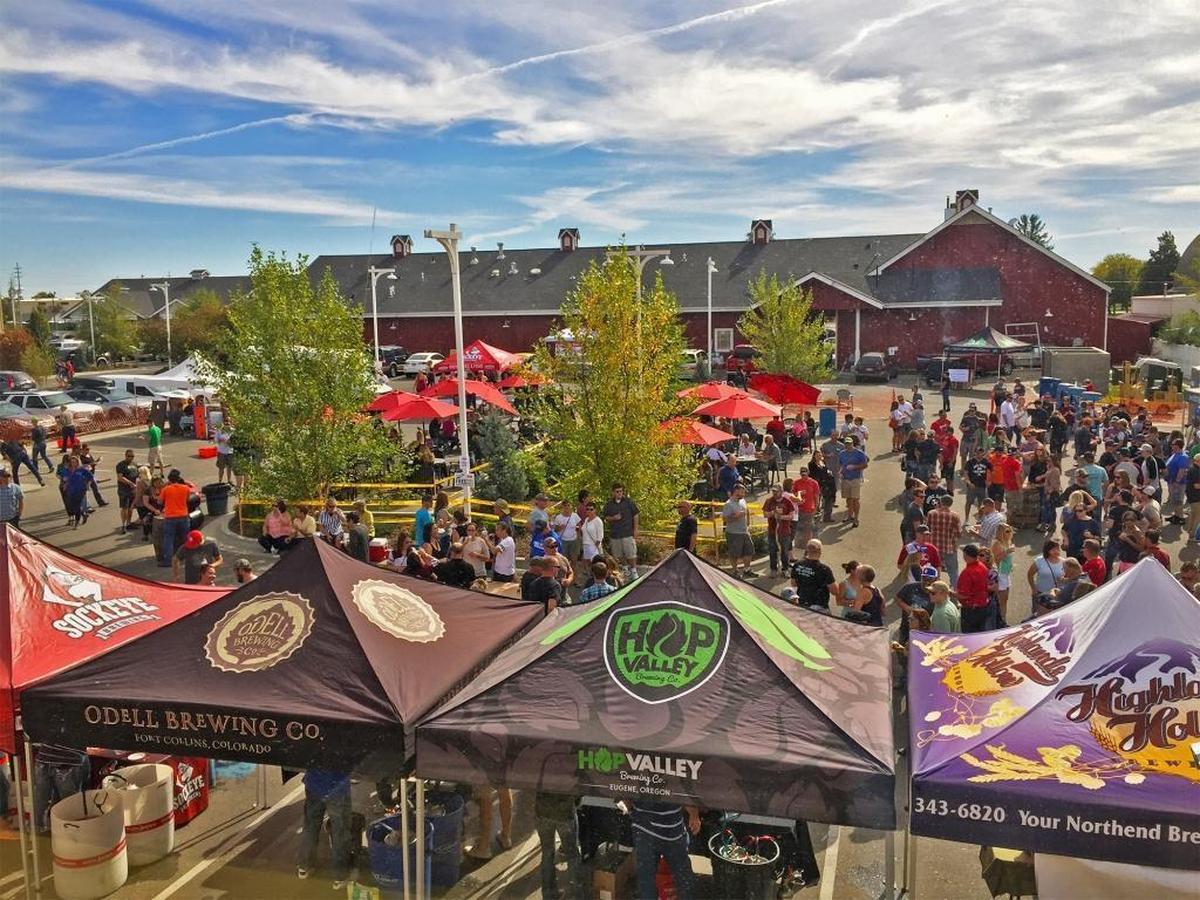 The Boise Bacon & Beer Benefit takes over the parking lot outside Sockeye Brewing.