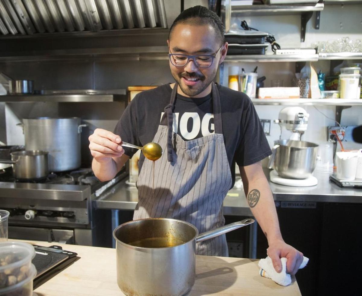 One of the State & Lemp chefs dislikes teriyaki, so chef Kris Komori creates a Hatesgiving sauce to change his mind.