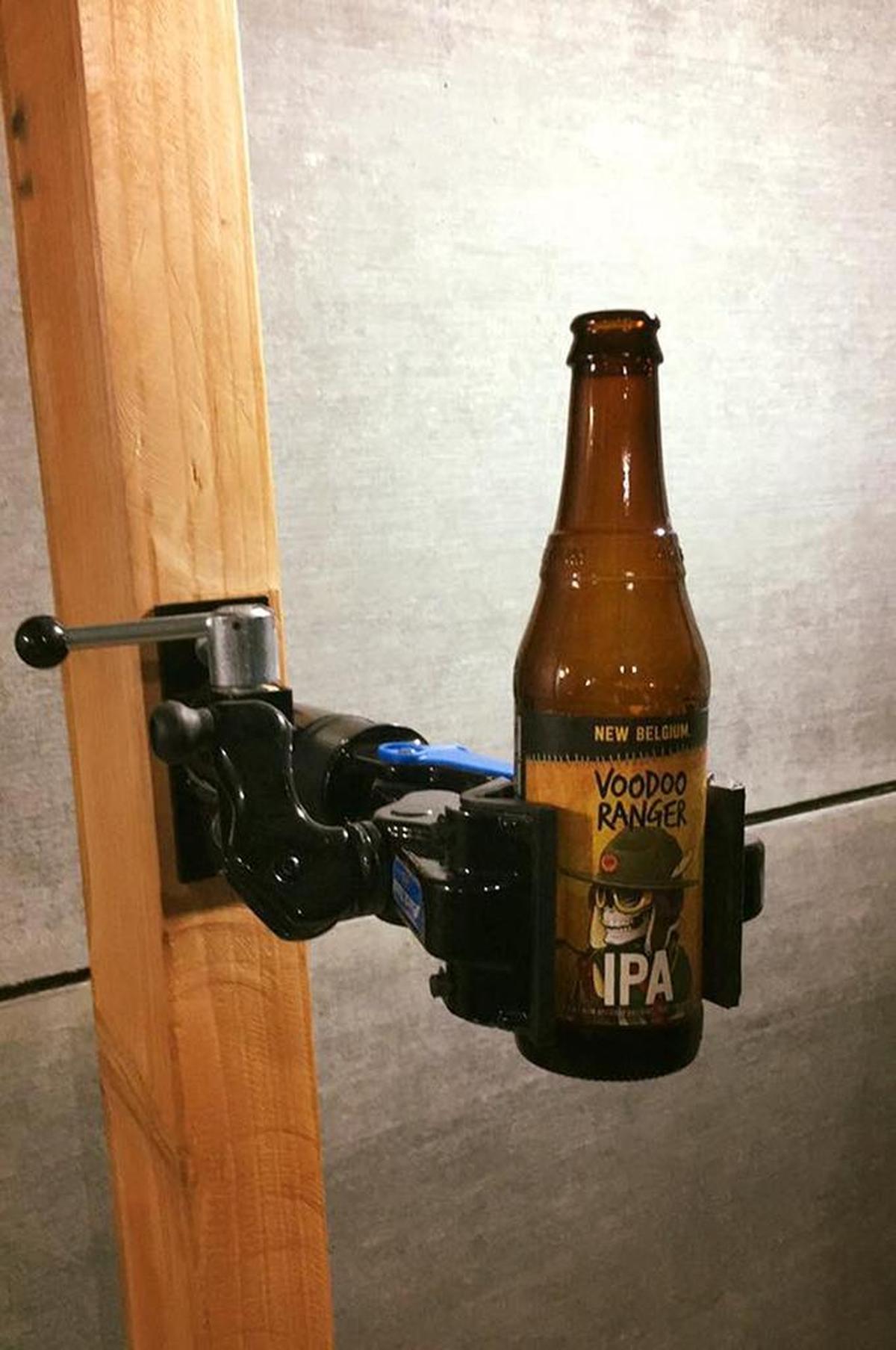 This is not exactly what this bicycle work stand is intended for — but what the heck.