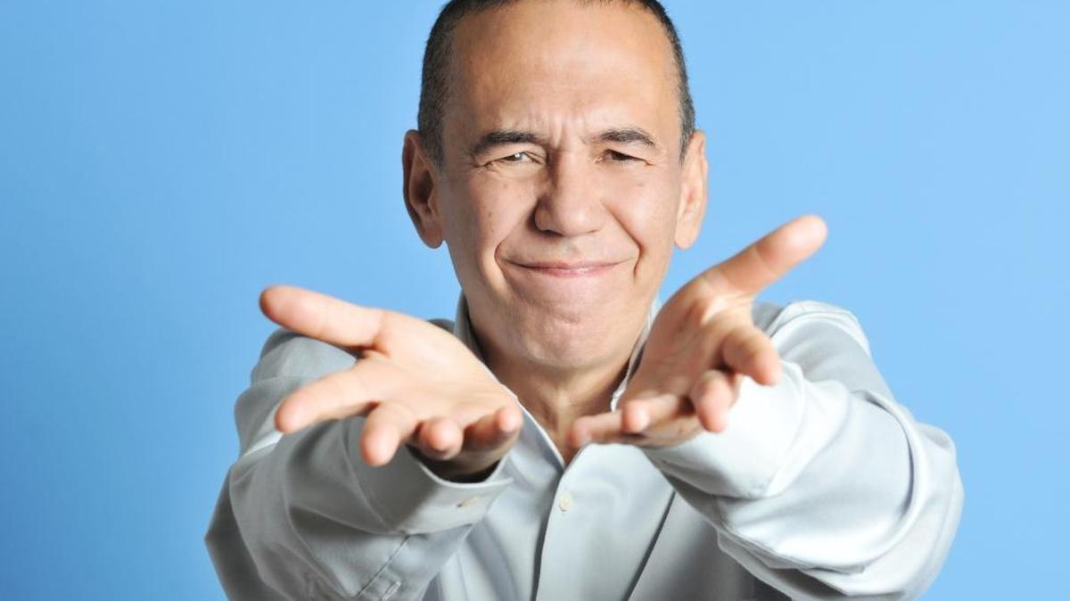 Gilbert Gottfried in his best “releasing the Aflac duck forever” pose.