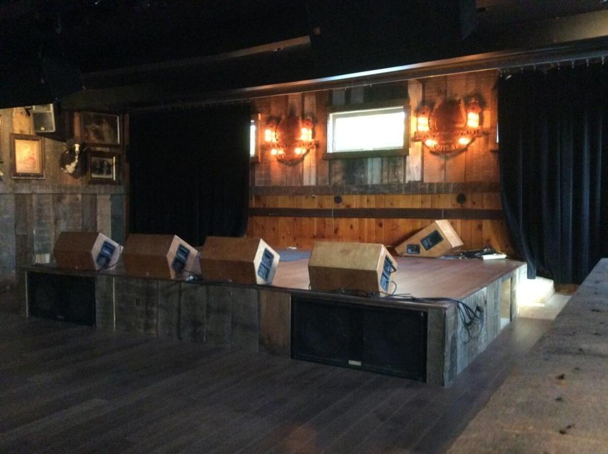 A stage will feature live country music on Fridays and Saturdays at the Ranch Club.