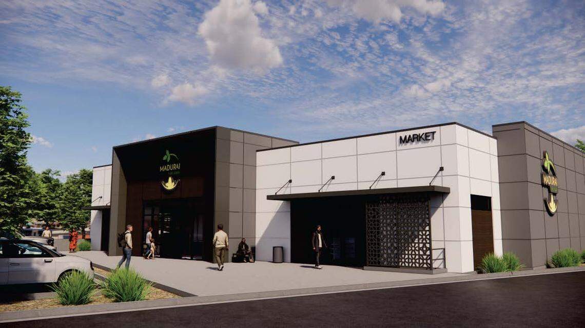 This architectural rendering shows the new restaurant and market planned on Federal Way.