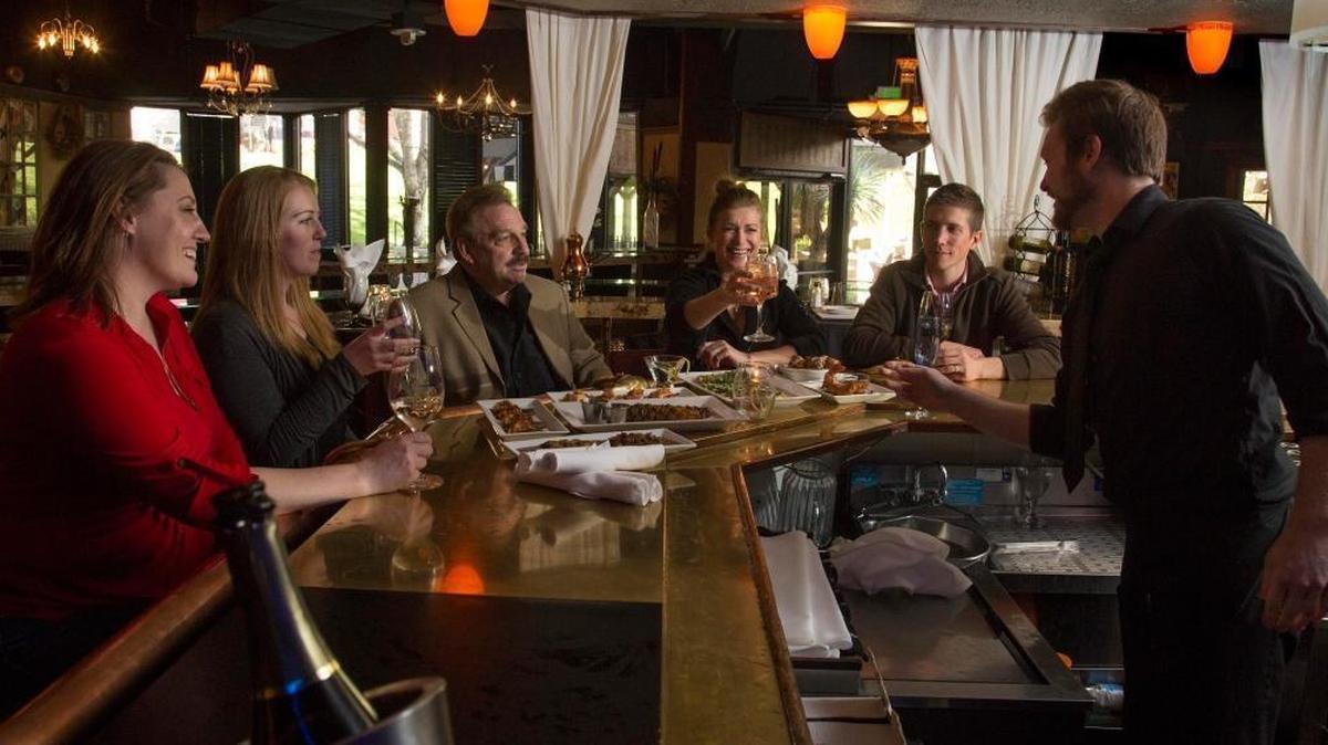 Patrons enjoy wine and tapas at Angell’s Bar and Grill Renato, which closed in 2017 in Downtown Boise.