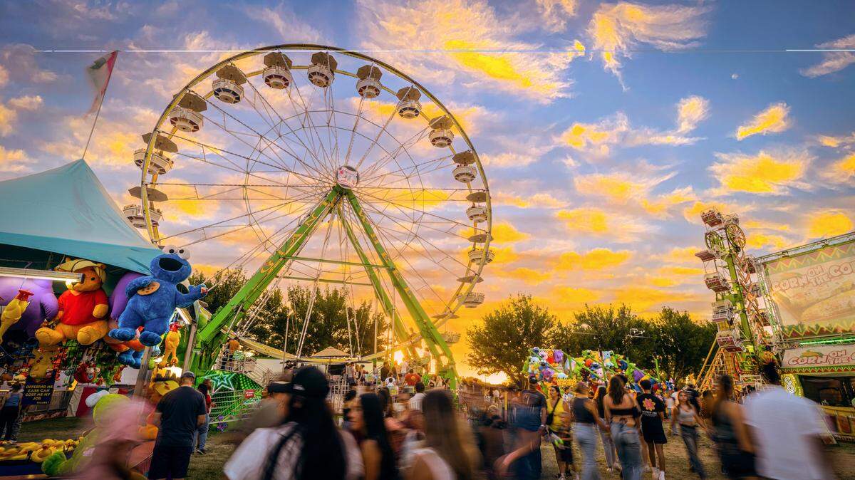 Fairgoers enjoy the carnival at the Western Idaho Fair.