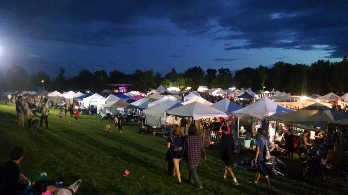 It’s tough to beat the nighttime vibe at the Hyde Park Street Fair.