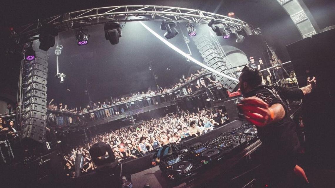 Zomboy grew up loving heavy metal. He doesn’t exactly headbang on stage, but he does sort of solo mosh.