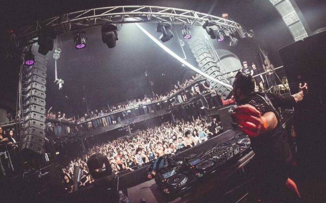 Zomboy grew up loving heavy metal. He doesn’t exactly headbang on stage, but he does sort of solo mosh.