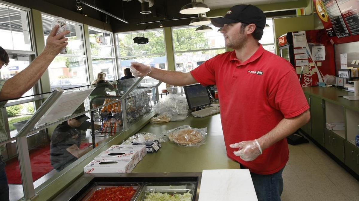 Pita Pit had served customers in Downtown Boise since 2001. Owner Nick Epler, pictured here at his Broadway Avenue store, plans to open a new concept in the Downtown space in about two months.