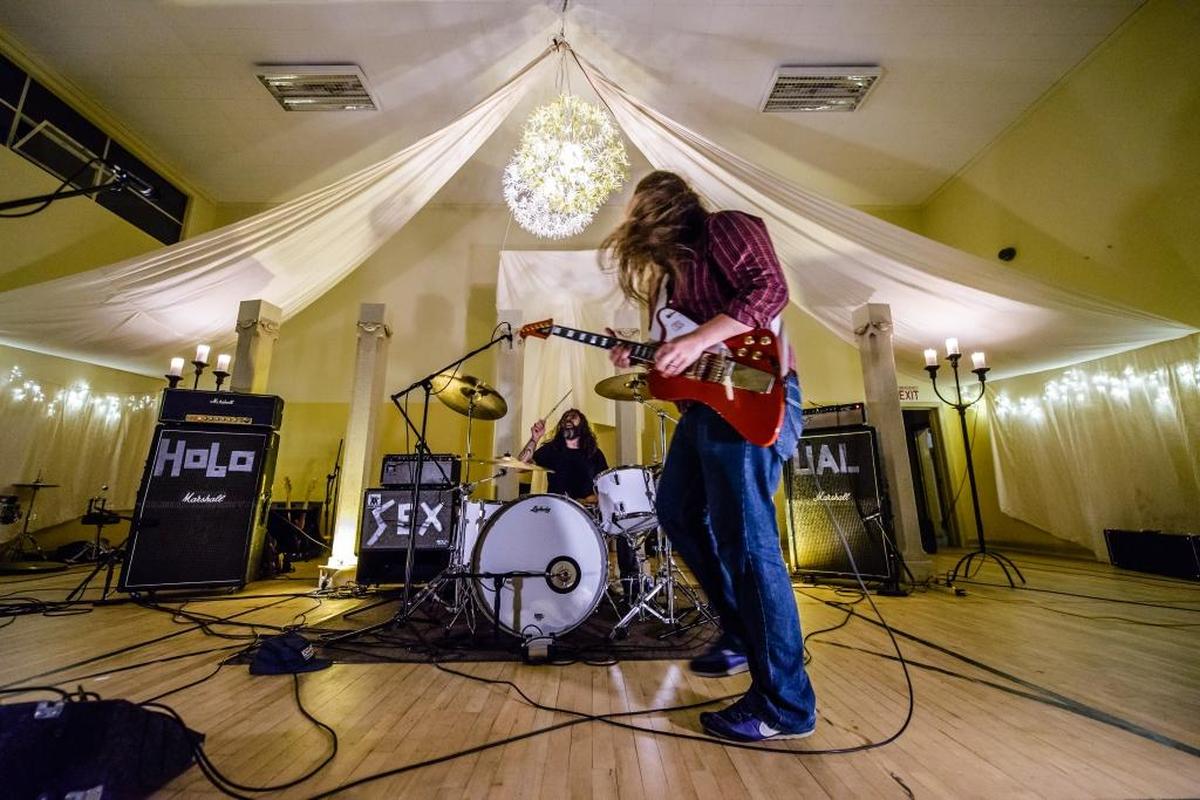 Hair-flailing attitude and elephantine riffs power Hobosexual, a Seattle duo that will morph into a five-piece headbanging force at Treefort.