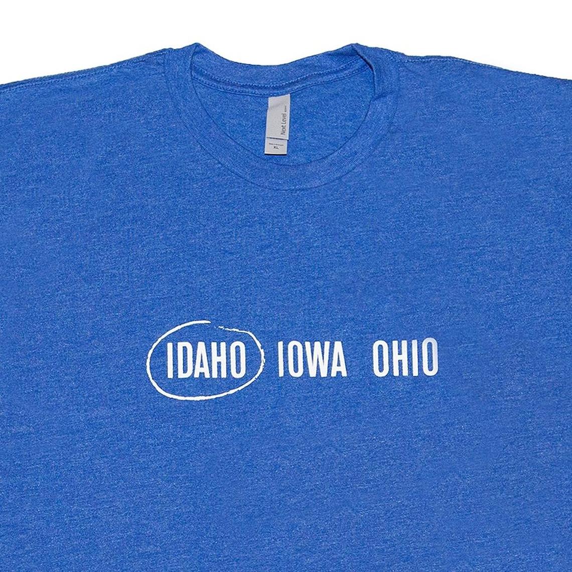 This shirt from Wear Boise takes aim at the state confusion. It’s $24.99 at WearBoise.com and at Wear Boise's shop in Downtown Boise, 828 W. Idaho St.