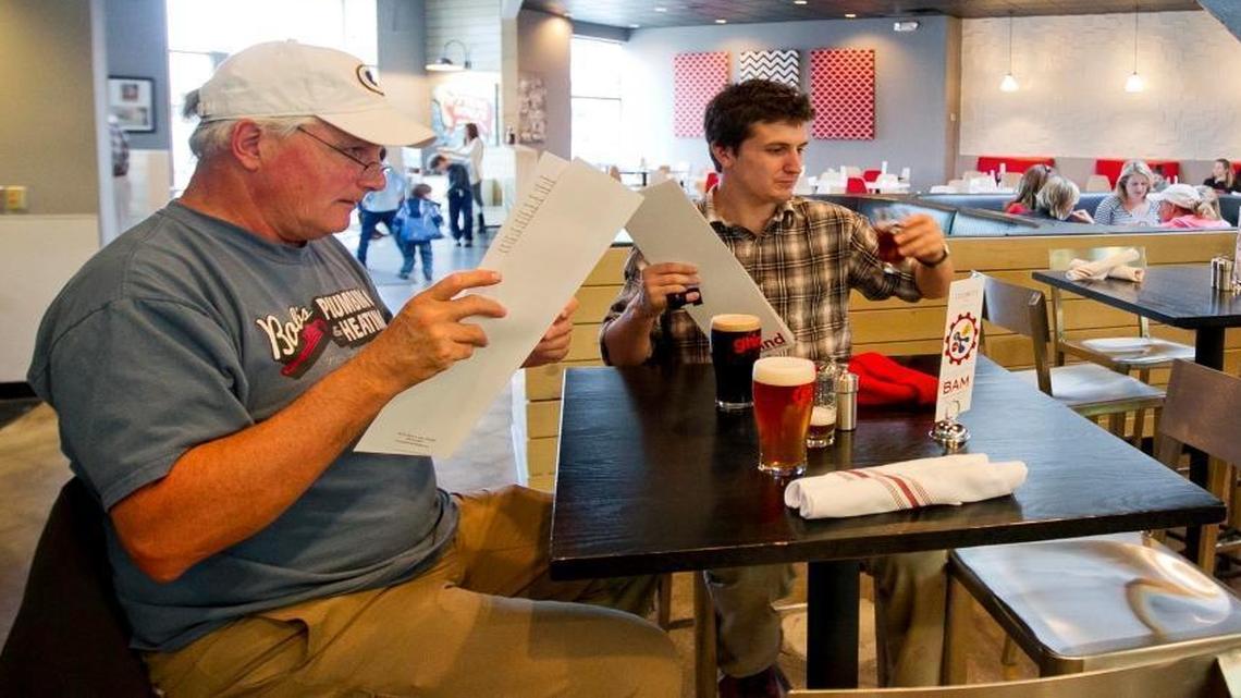 Diners sit down for dinner at Grind Modern in this 2014 file photo.