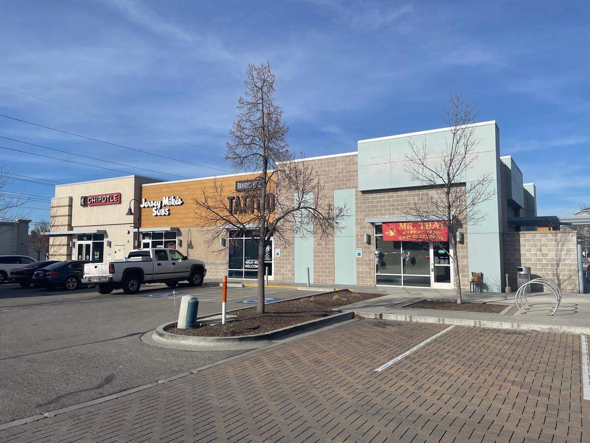 Mr. Thai, located at the right side of the building, recently celebrated its grand opening in Boise.