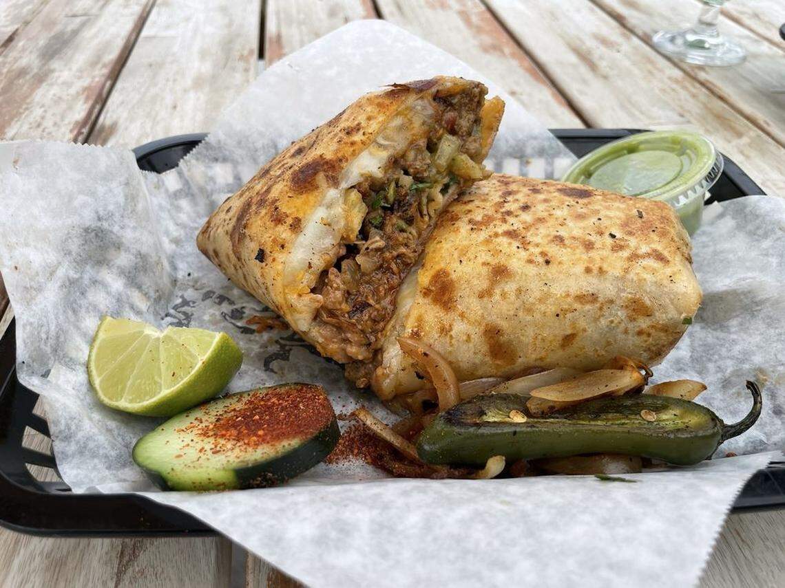Burritos are among the specialties served at Toros Tacos locations.