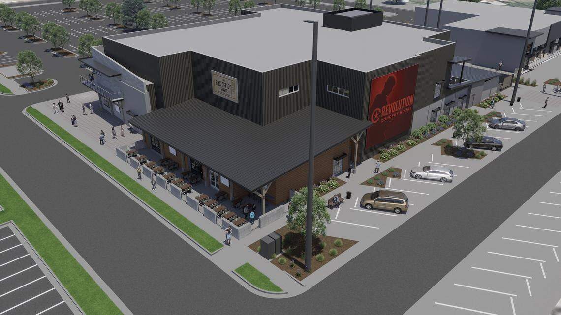 An architectural rendering of the new Revolution Concert House that promoter Creston Thornton posted on his Facebook page.