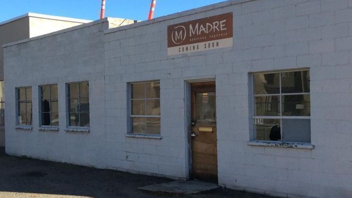 When it opens, Madre will offer patio seating and a firepit outside. Part of the patio will be covered, but that will come in a second phase, co-owner John Cuevas says.