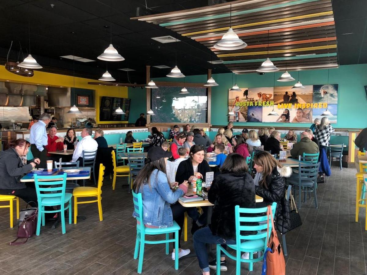 Customers visit a Costa Vida location in Idaho.