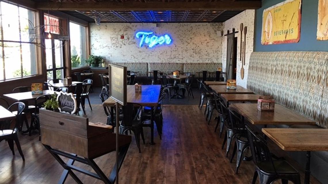 Blue Tiger Pizza has opened in the space that formerly held Barnyard Kitchen and Bar.