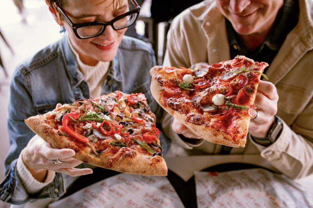 The slices are large and focused on quality ingredients at Slice House by Tony Gemignani.