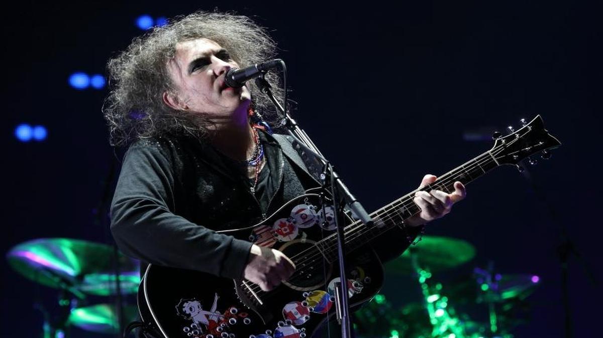 Robert Smith of The Cure shown in 2013 at the Voodoo Music + Arts Experience in New Orleans.