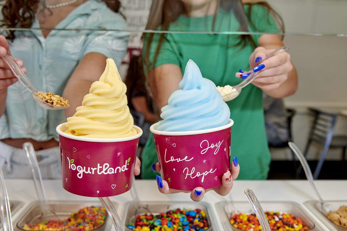Prepare to pile on the toppings. Yogurtland is on the way to Idaho.