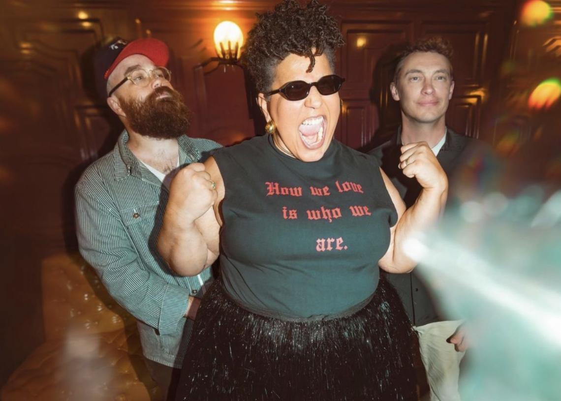 From left, Alabama Shakes: bassist Zac Cockrell, singer Brittany Howard and guitarist Heath Fogg.