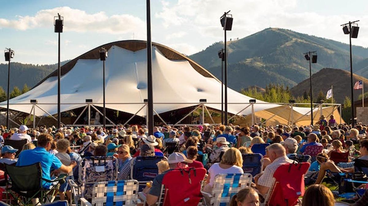 The covered Sun Valley Pavilion seats nearly 1,500 concertgoers, providing protection from the elements (and a pretty sweet backdrop if you’re out on the grass).