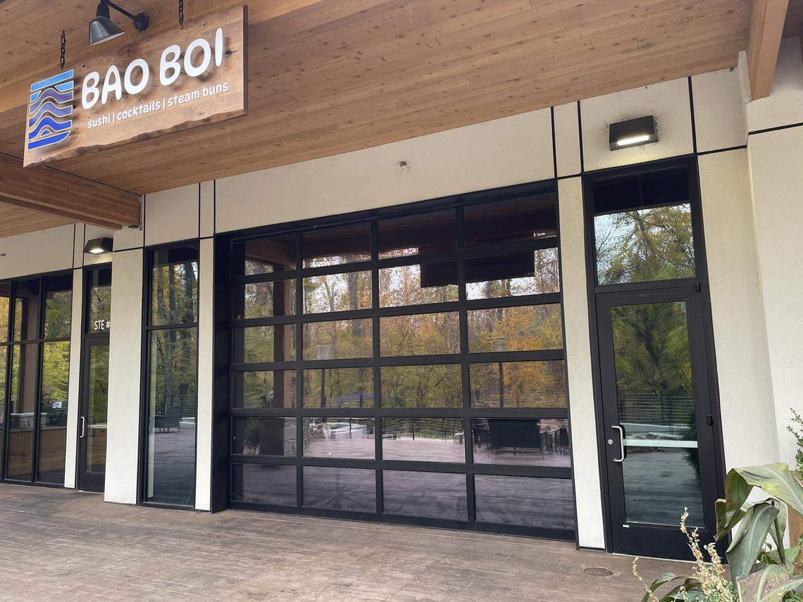 The windows are covered at Bao Boi at the Boardwalk Apartments.