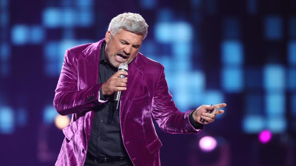 Taylor Hicks performs at the “American Idol” farewell season finale at the Dolby Theatre on April 7, 2016, in Los Angeles.