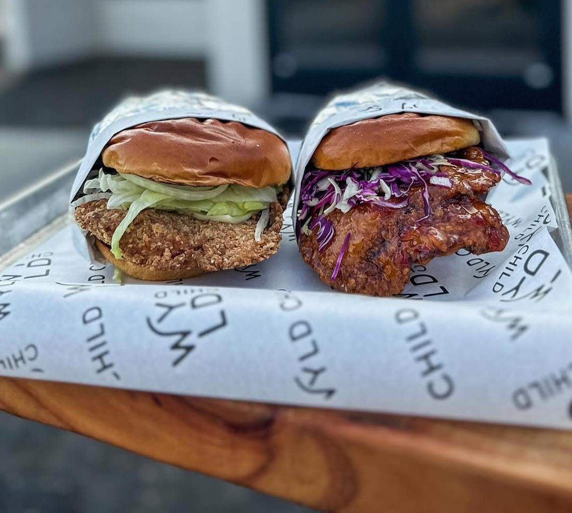 In addition to a couple of burgers priced at $6.99 and $7.99, Wyld Child offers Crispy Chicken ($10.99) and Wild Style Chicken ($11.99) sandwiches.