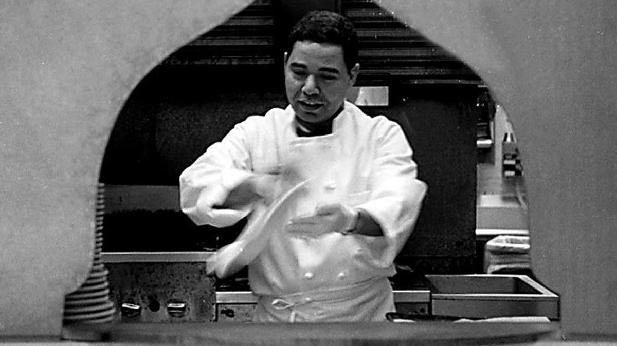 In this file photo, Ibrahim Ebed prepares the day’s flatbread at Aladdin Traditional Egyptian Cuisine at 111 Broadway Ave.