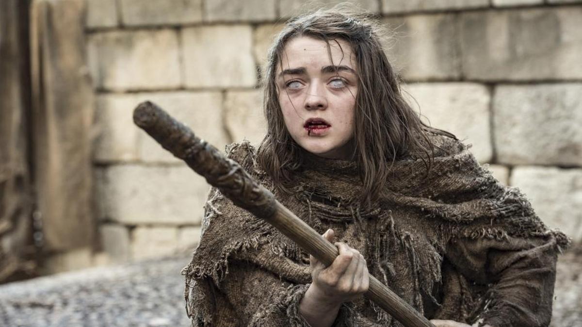 Maisie Williams stars as Arya Stark in “Game of Thrones,” which Associated Press television writer Lynn Elber says should and will again win the best drama award.