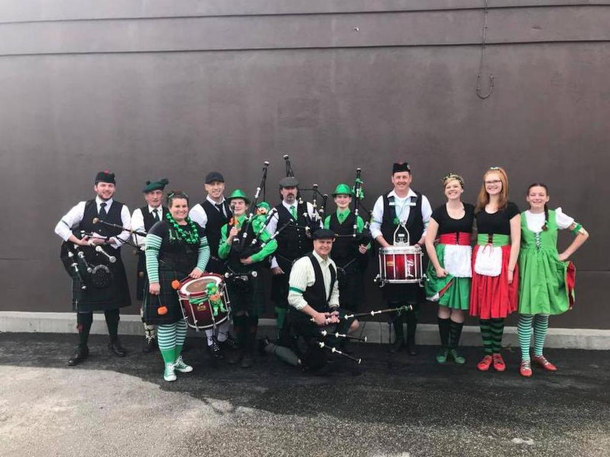 The Boise Highlanders have four teams that include at least four pipers, a snare drummer, tenor and bass drummers, and Boise Highlander dancers doing the Scottish version of the jig.