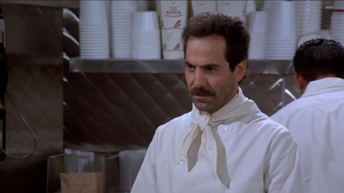Larry Thomas as the Soup Nazi on “Seinfeld” in 1995.