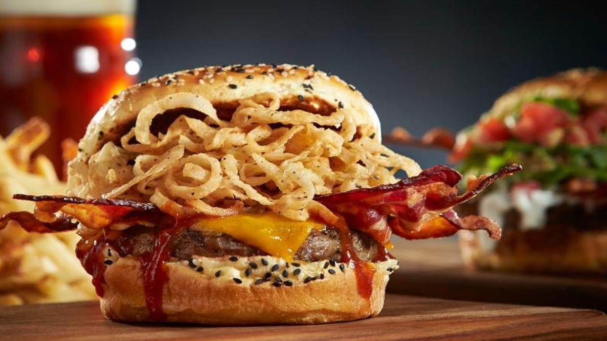 The Cowboy Burger ($12.50) is one of the signature items on the menu at Eureka! in Downtown Boise.