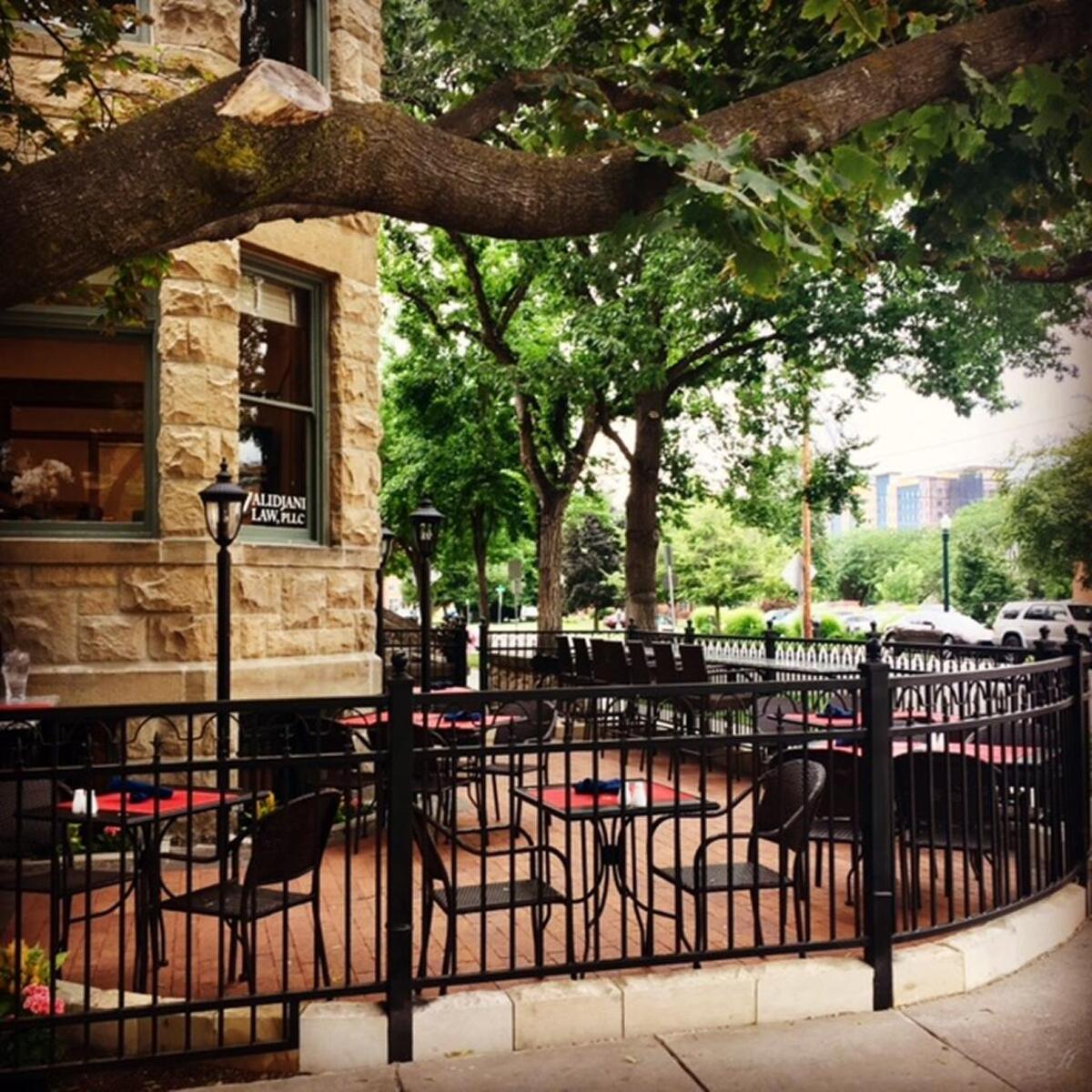 The new patio at Capitol Cellars in Boise.