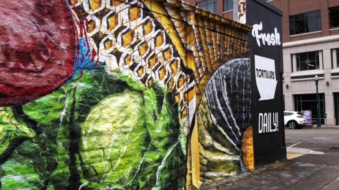 Artists from Sector Seventeen in Boise recently completed the mural on the side of Calle 75 Street Tacos, coming soon in Downtown Boise.