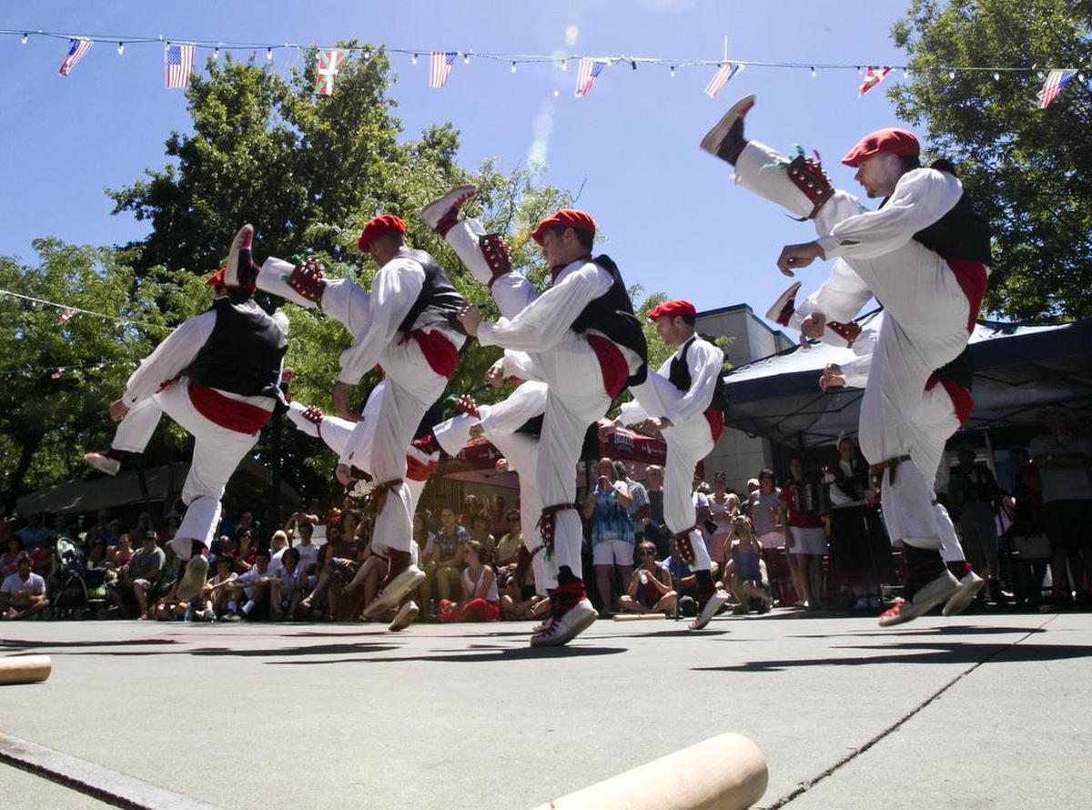 The Oinkari Basque Dancers of Boise perform traditional dances at the Basque Block in Downtown Boise for the annual San Inazio Festival in this Idaho Statesman file photo from 2017.