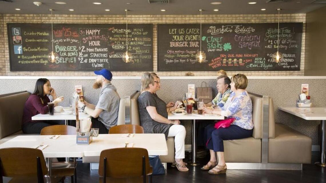 The Counter offers an upscale burger experience