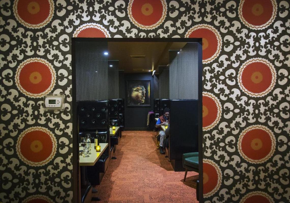 Camel’s Crossing embraces a throwback style with high-back leather booths in an extended dining area. Its owners are taking over State & Lemp in July.