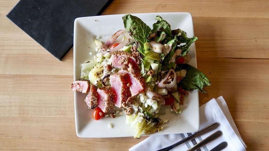 Chef Dustan Bristol uses locally sourced food for his menu items.