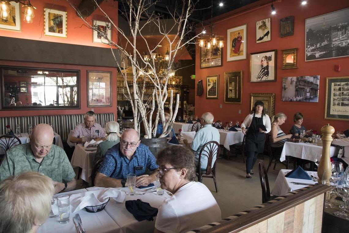In this pre-pandemic file photo, diners enjoy lunch at Bacquet’s in Eagle.