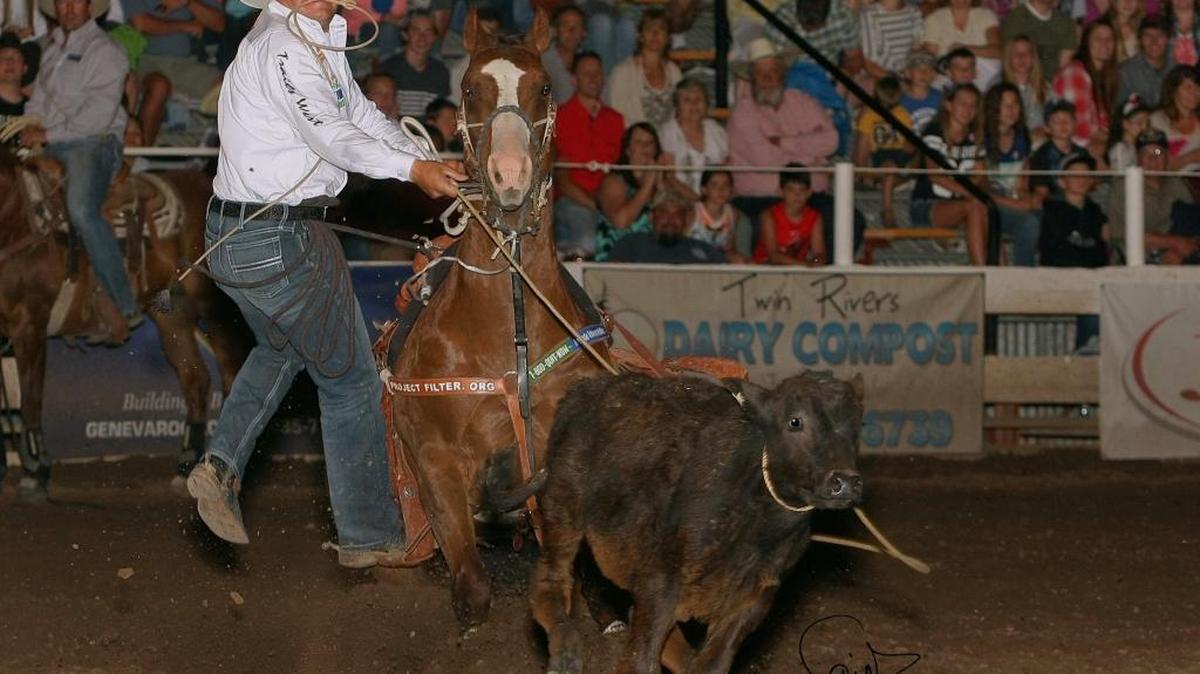Chubbuck native Matt “Shazam” Shiozawa will compete in calf roping with the Elite Rodeo Athletes on Friday, April 1, and Saturday, April 2, at the Ford Idaho Center.