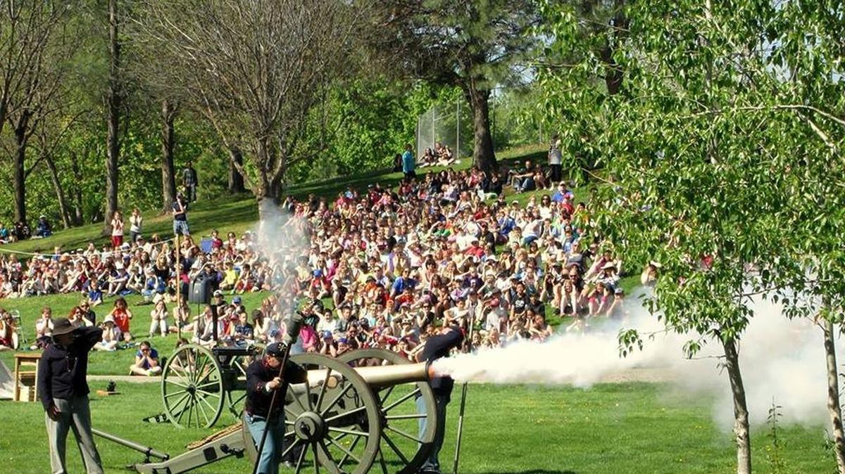 Idaho Civil War Volunteers will be in Eagle Island State Park to perform scenes from the Civic War Era, including firing a cannon.