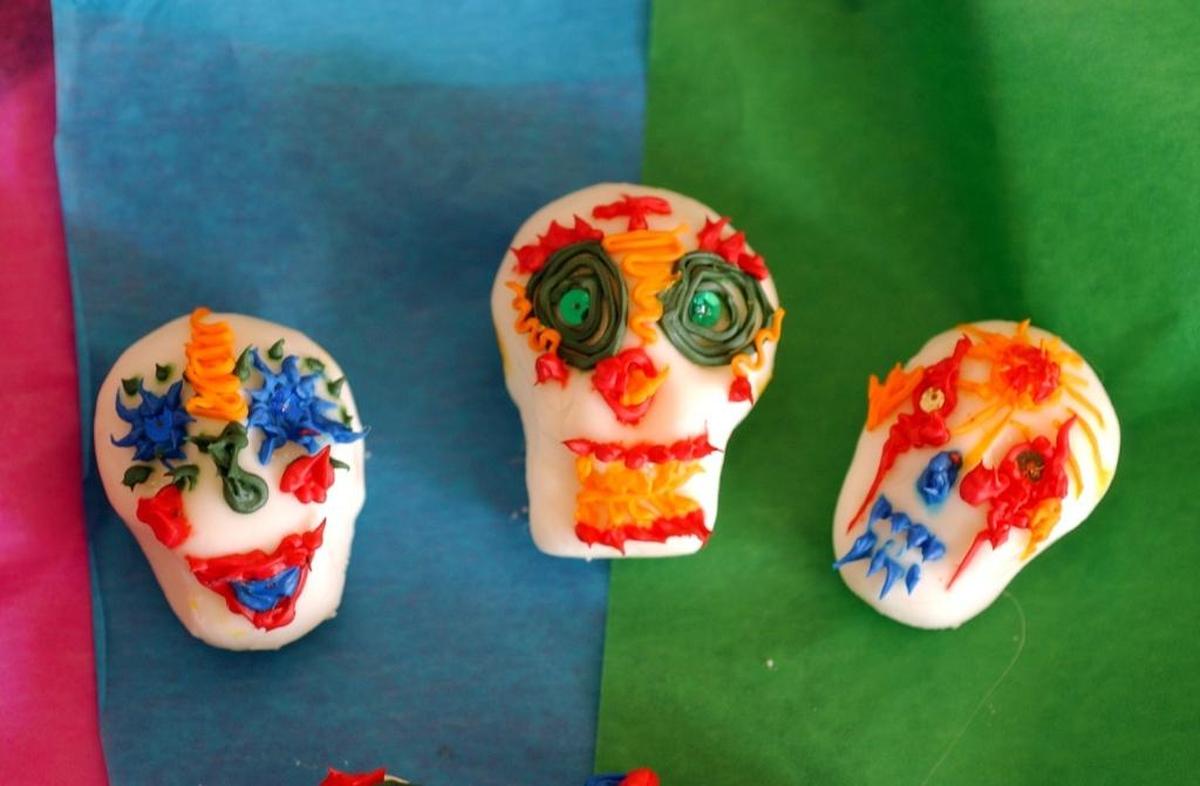 Sugar skull are a traditional treat for Dia de los Muertos.