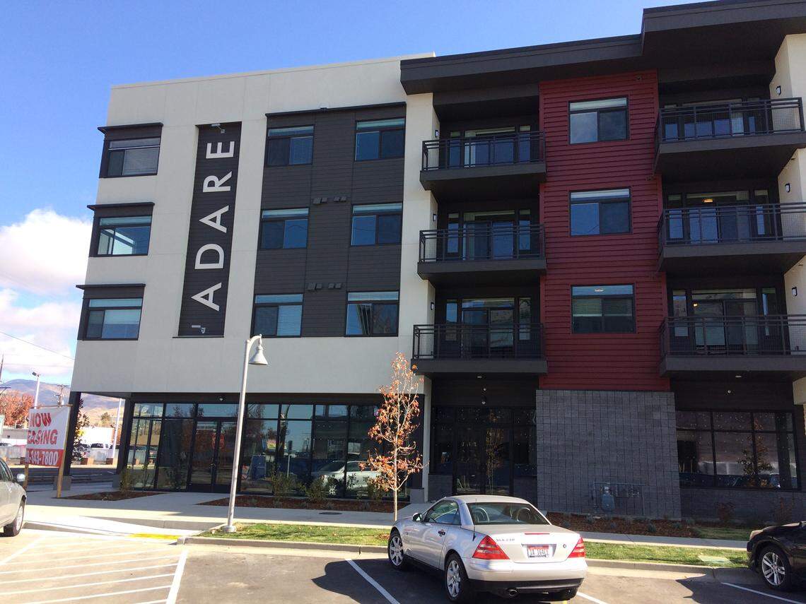 Adare Apartments, 2403-2419 W. Fairview Ave., on Tuesday. A few units are already occupied.