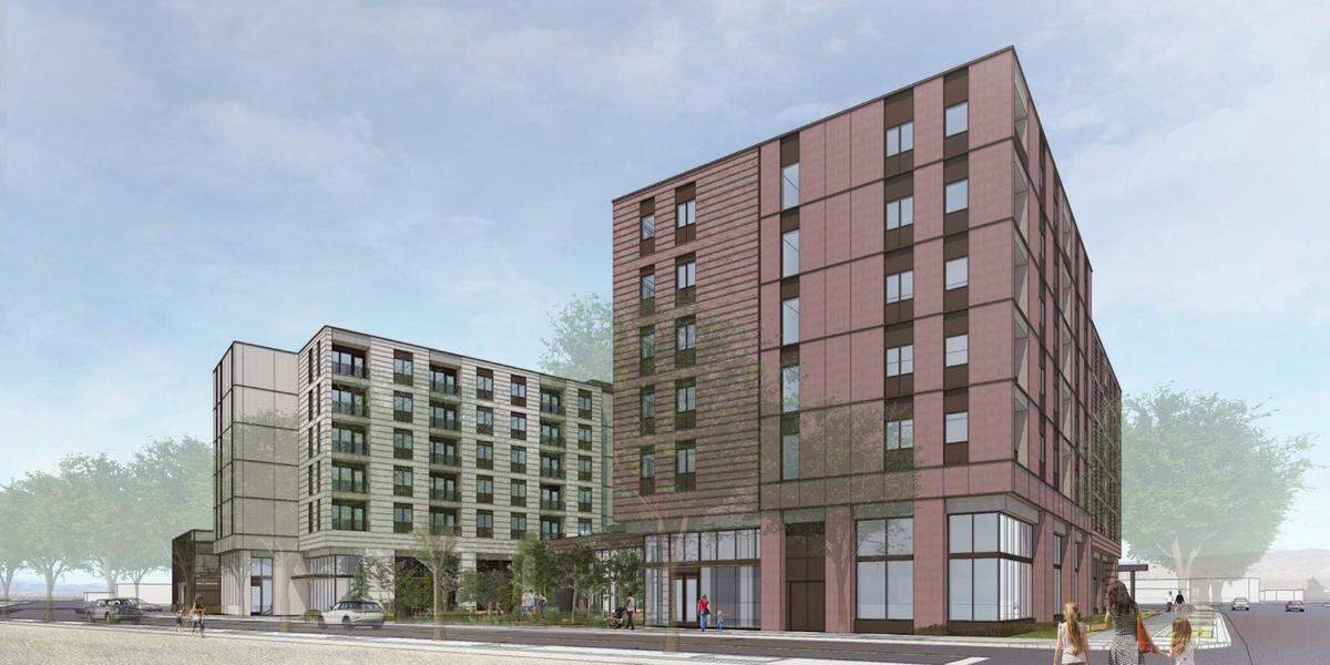 Two apartment buildings with a combined 169 units are planned at 27th Street and West Fairview Avenue. Roundhouse, the developer of the property, plans to break ground in late 2022.