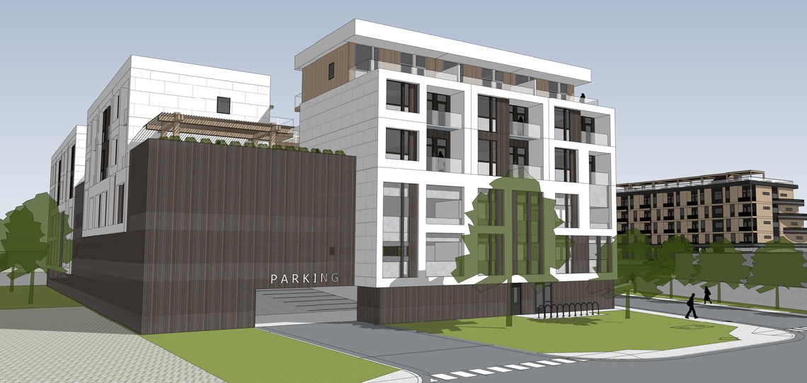 406 Place, a 38-unit apartment building, would be built facing 40th Street. Residents who live nearby were worried that the development would provide little transition to the surrounding houses along 40th Street.