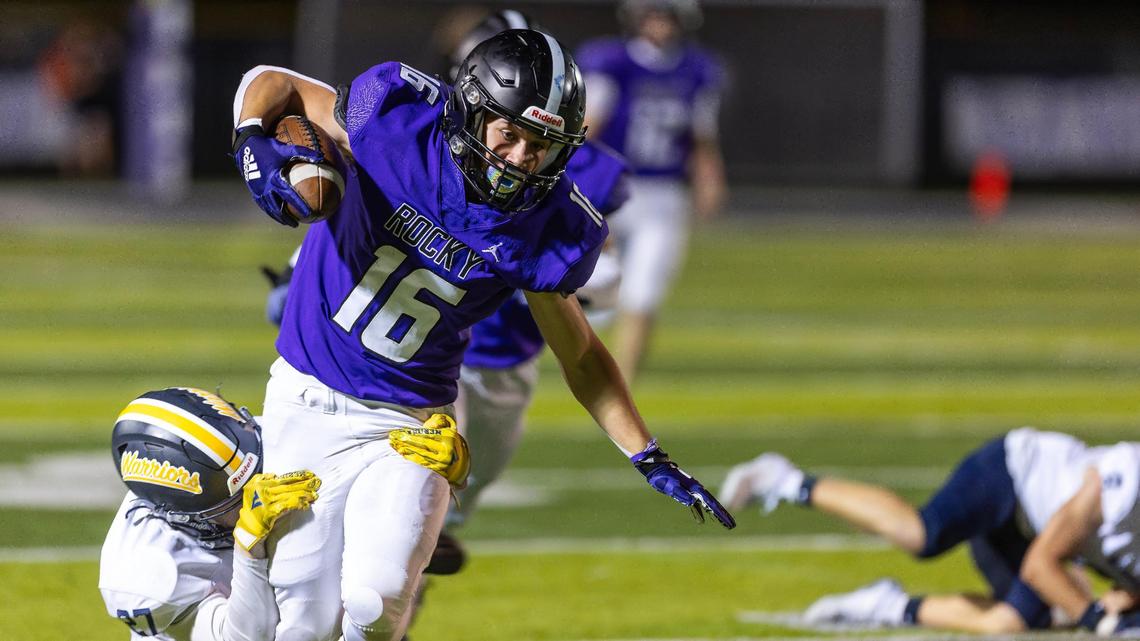 Rocky Mountain wide receiver Jeff Thompson leads the Grizzlies into the Northwest Showdown on Friday. Rocky Mountain hosts Chiawana of Washington in the opener of the four-game slate pitting Idaho teams against Washington and Oregon powers.